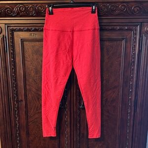 Beyond Yoga Bright Coral High Waisted Leggings